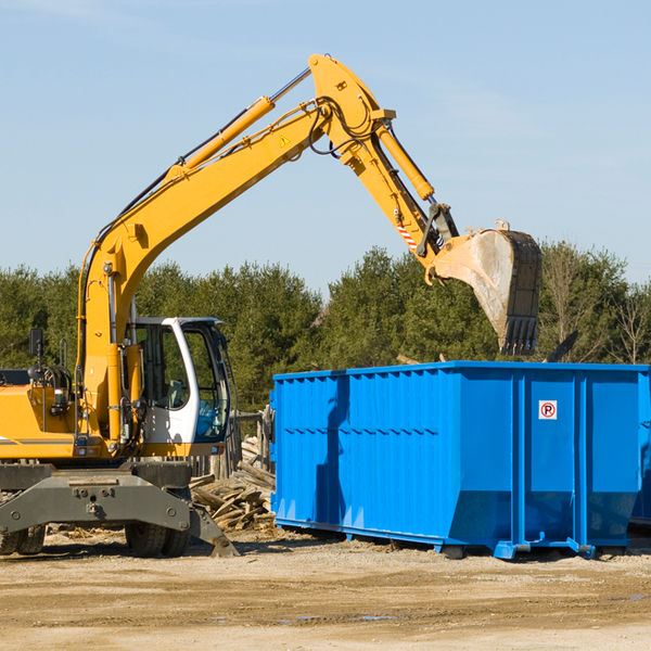 are there any restrictions on where a residential dumpster can be placed in Gahanna Ohio